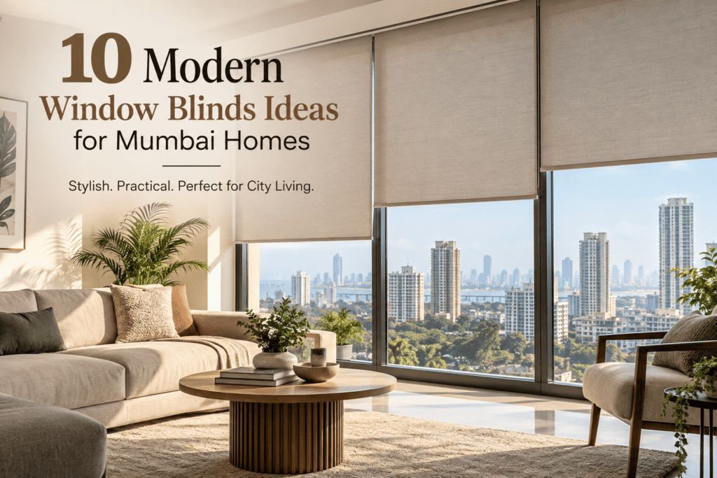 10 Modern Window Blinds Ideas for Mumbai Homes