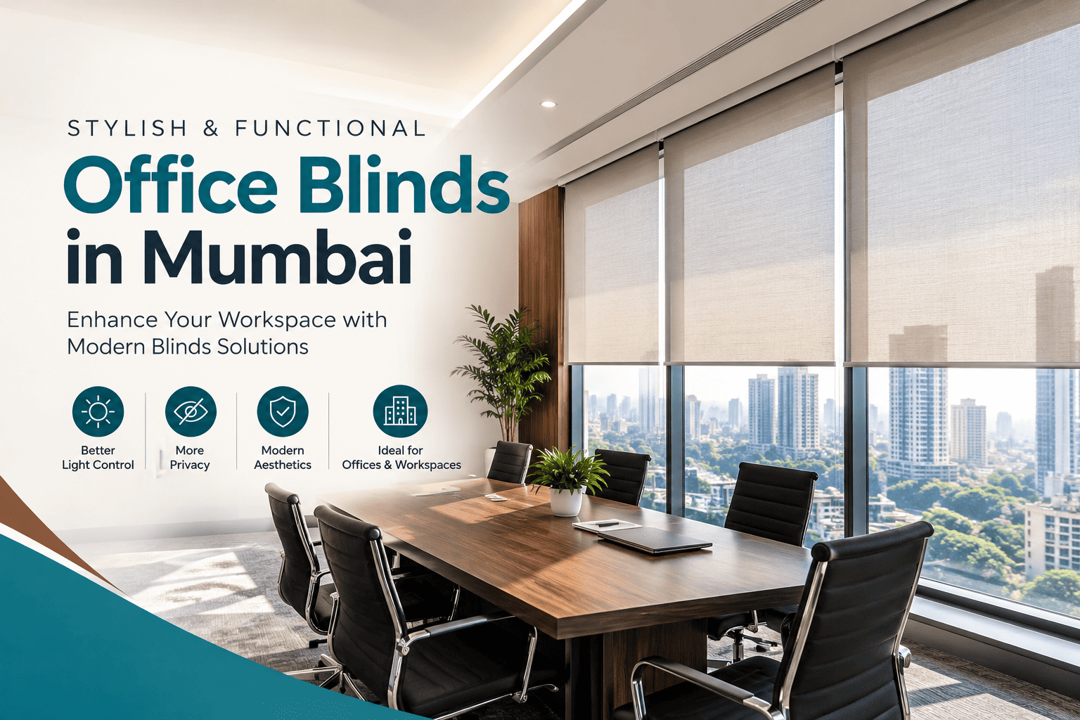 Office Blinds Mumbai | Stylish & Modern Office Blinds