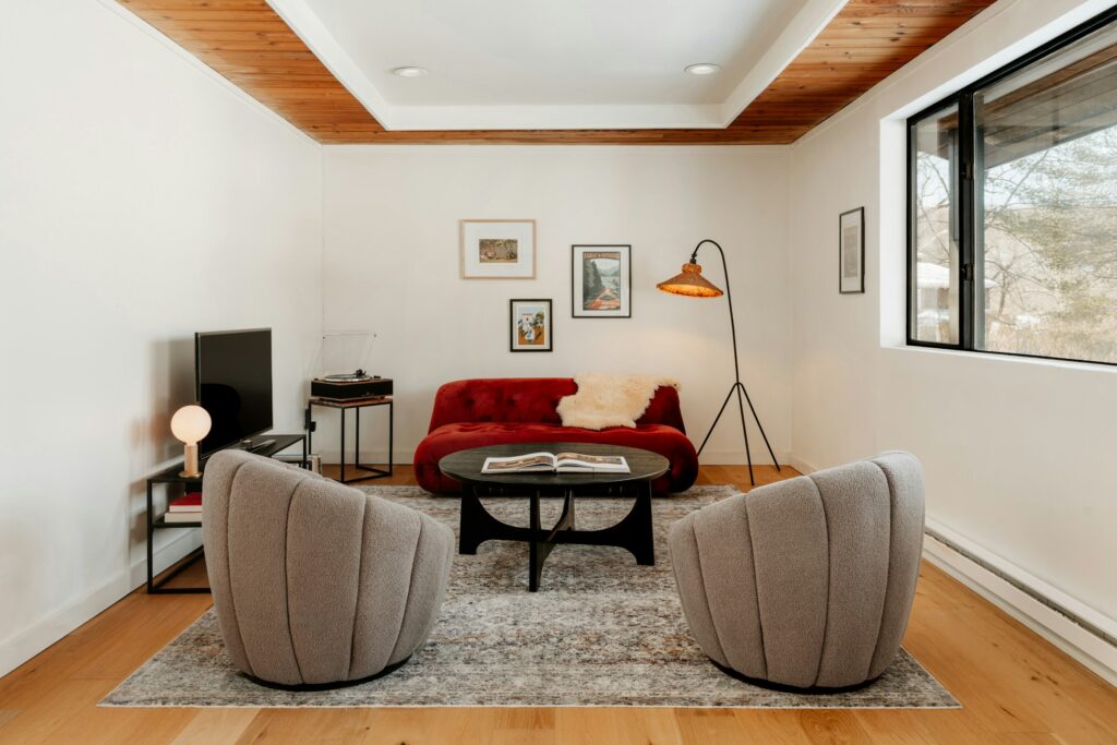 7. Wooden Flooring for Modern Living Rooms