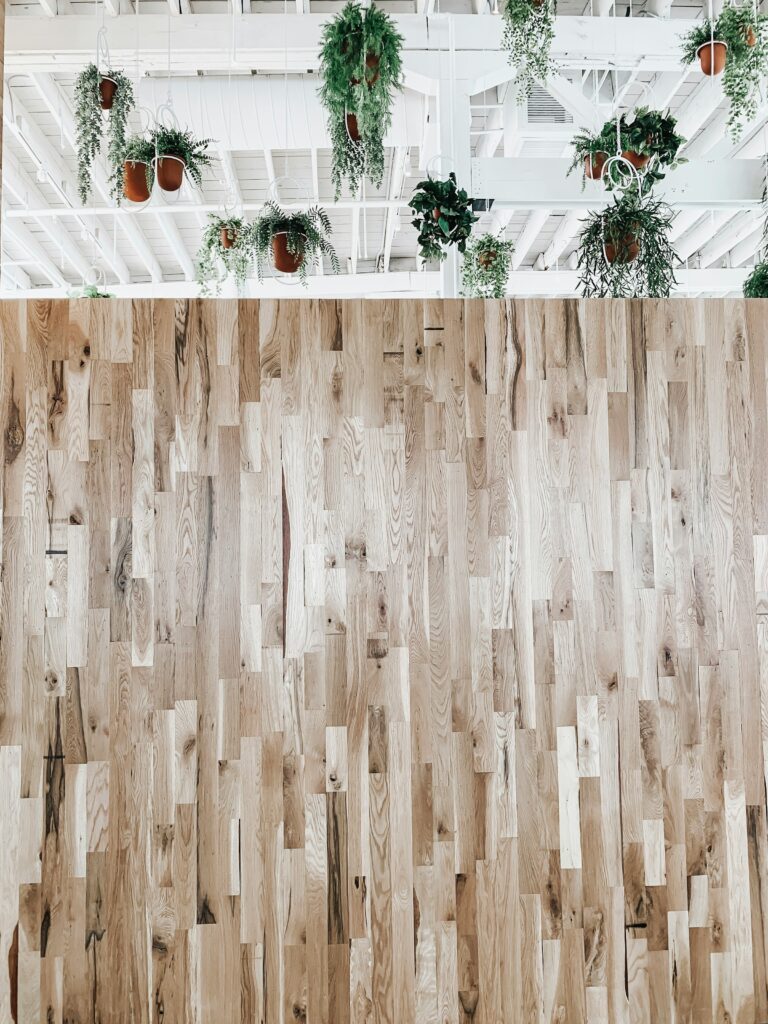 Wood effect PVC flooring