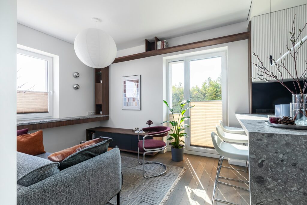 2. Light Wooden Flooring for Small Apartments