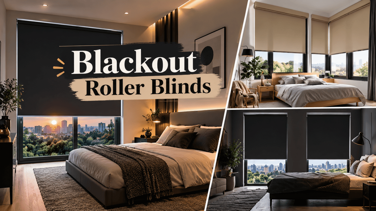 Blackout roller blinds