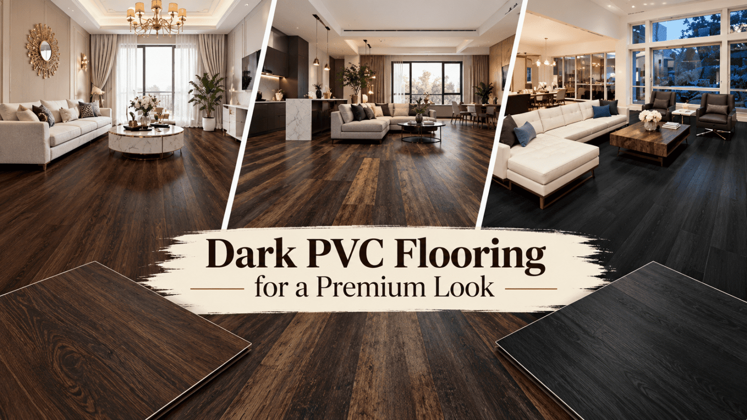 Dark PVC Flooring for a Premium Look