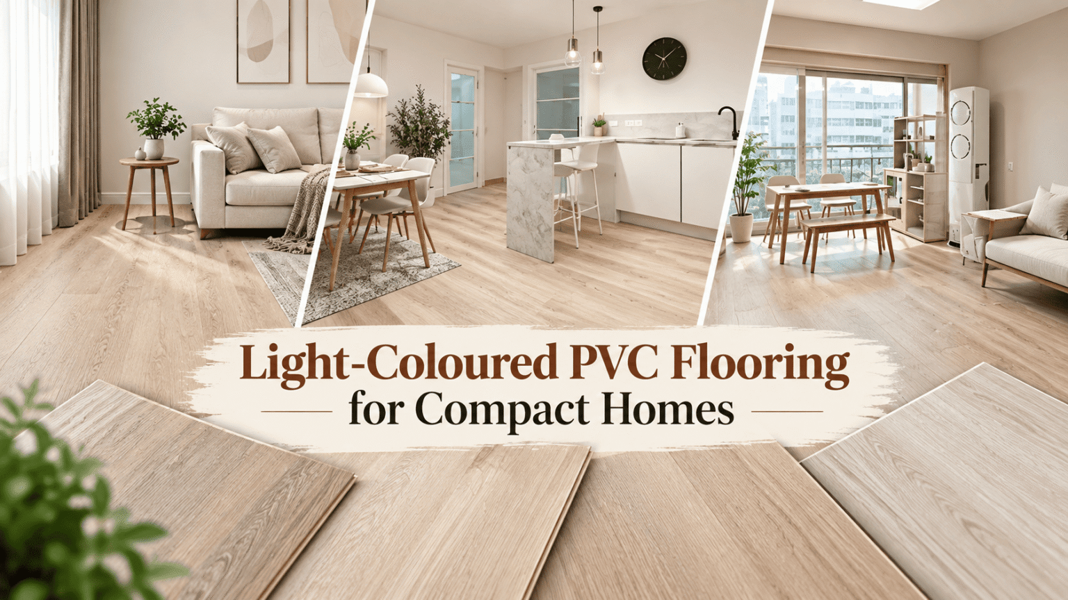 Light-Coloured PVC Flooring for Compact Homes