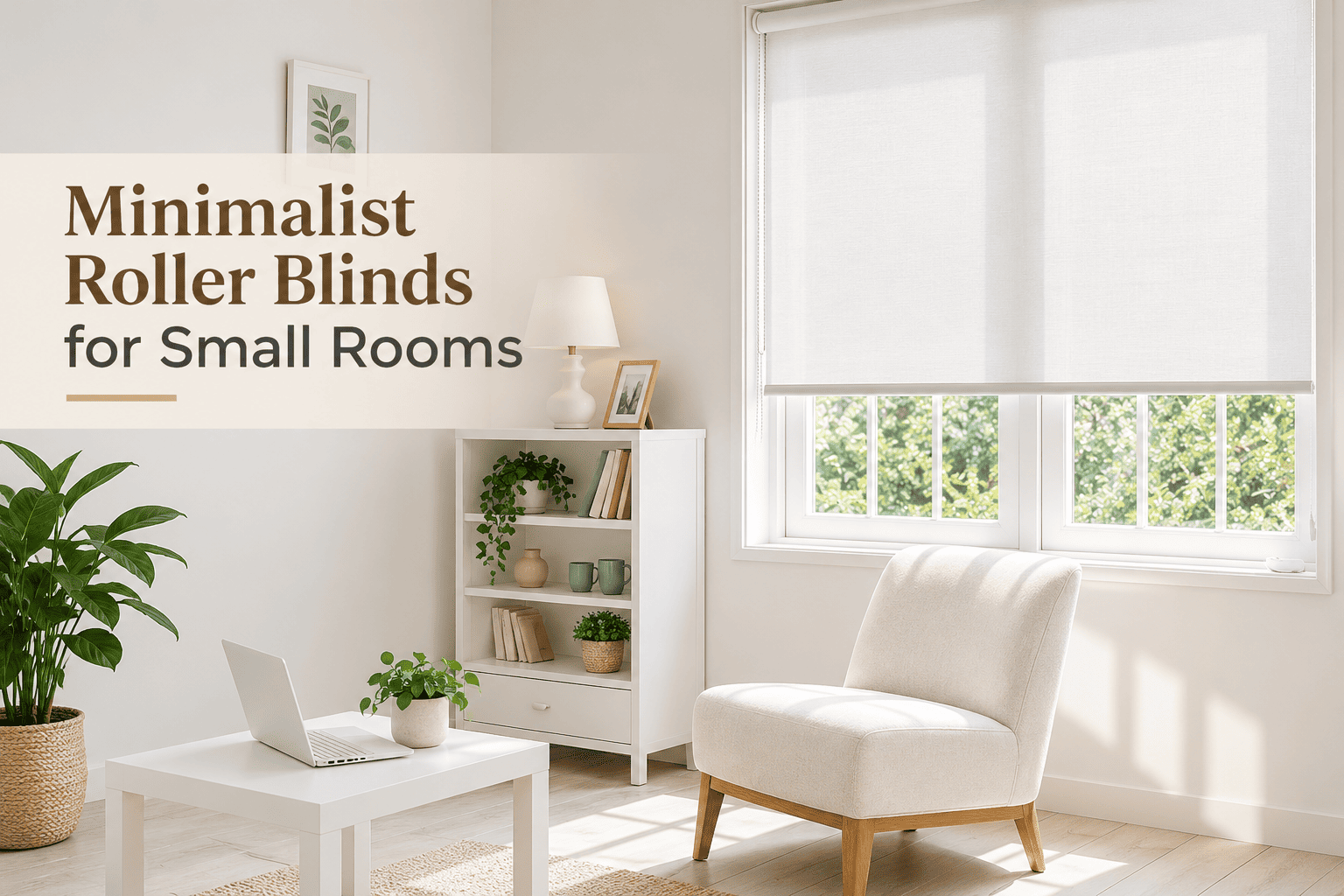 Minimalist Roller Blinds for Small Rooms